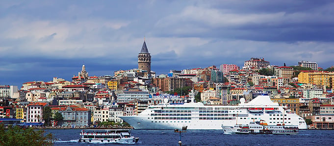 A waterfront view in Istanbul