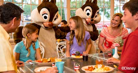 Disney Holidays Dining With Chip And Dale