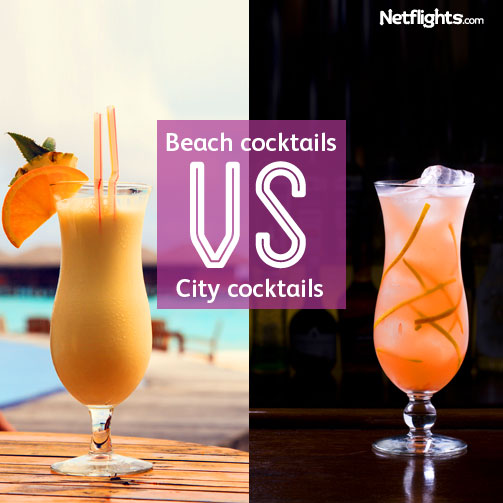 Beach and city cocktails