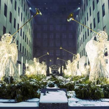 Christmas decorations in New York