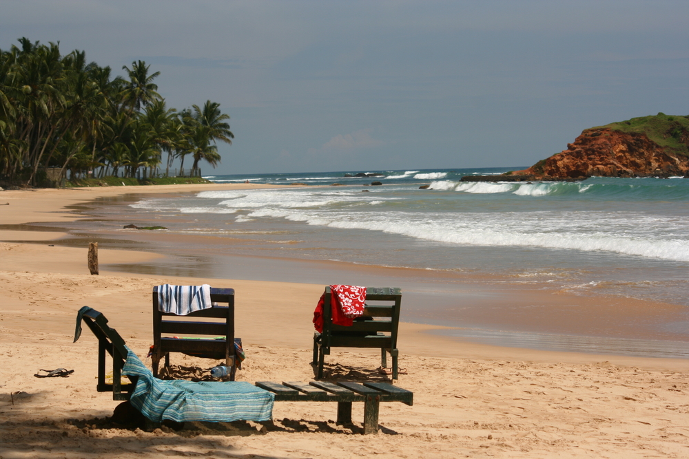 Sunbathing in Mirissa