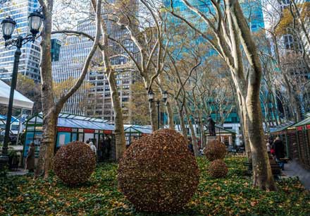 Unique gifts in Bryant Park NYC