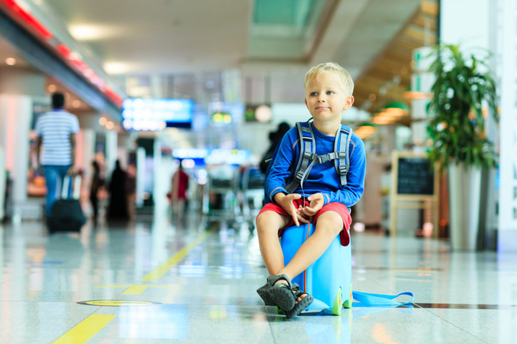 Children flying unaccompanied