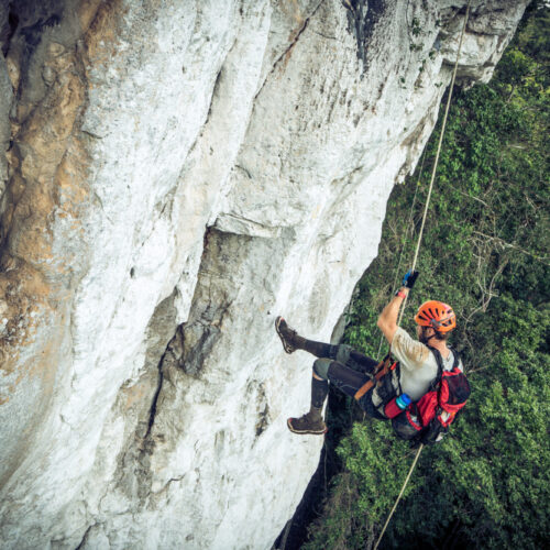 Abseiling