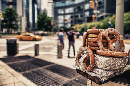 pretzel stand