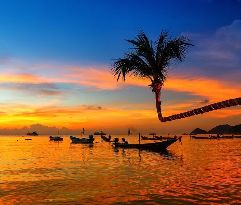 Koh Tao Thailand beach sunset