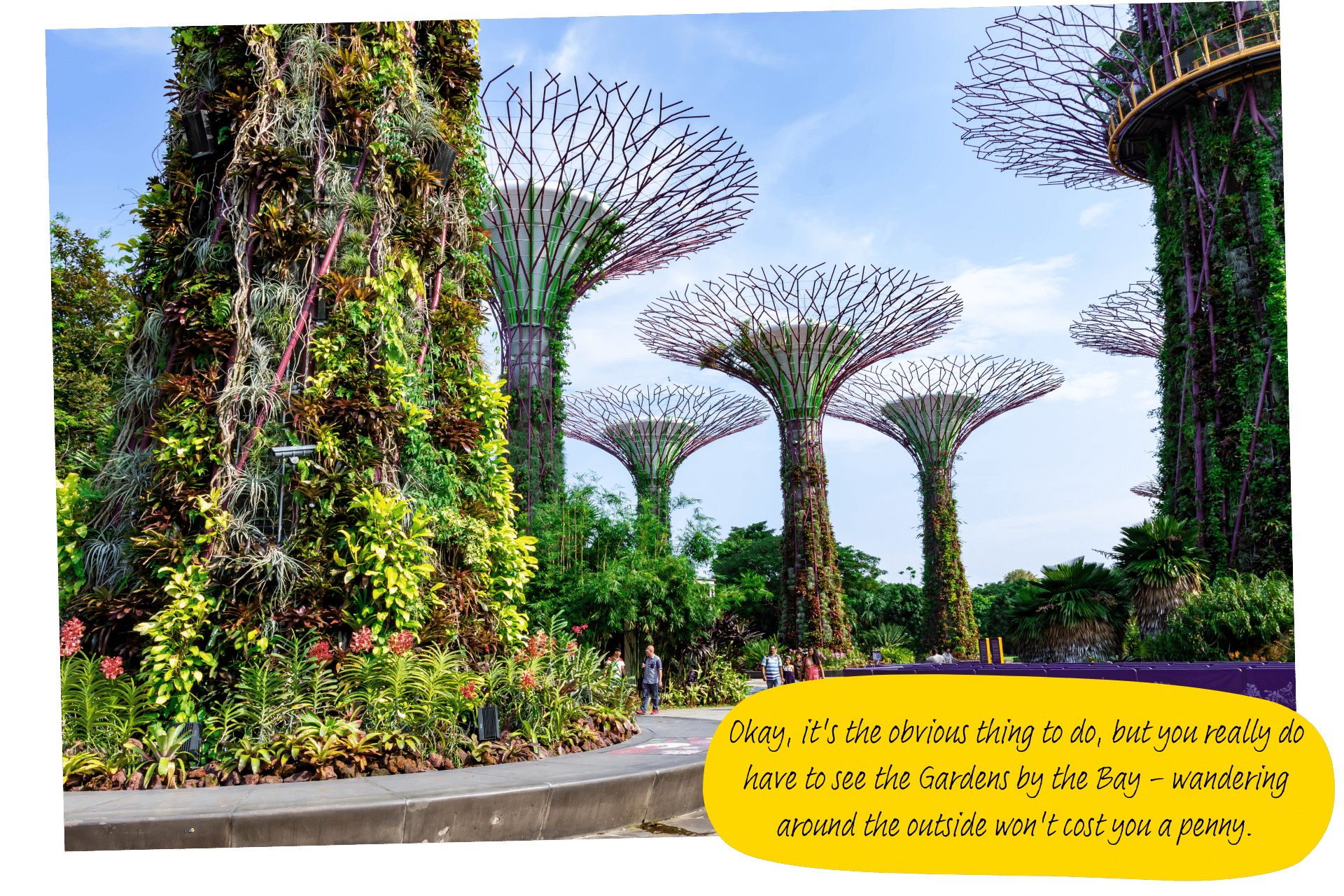 The Gardens by the Bay in Singapore - one of the best stopover cities for flying to Asia.