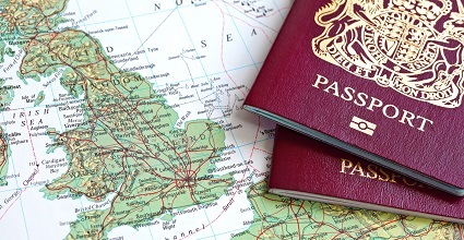 UK passports map