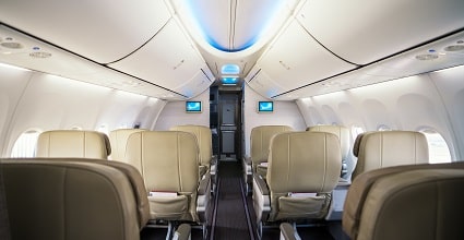 business class cabin