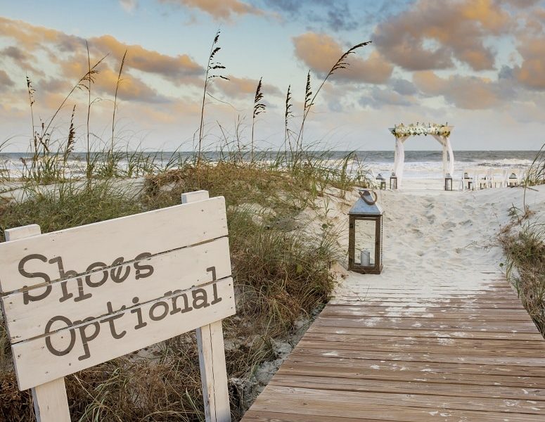 barefoot destination wedding