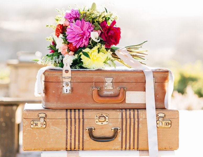 wedding suitcases