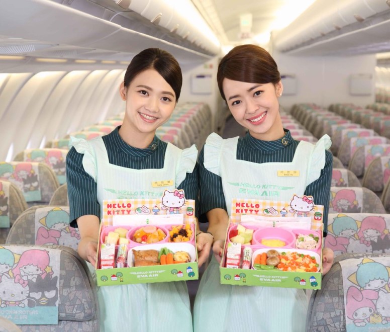 EVA Air Hello Kitty cabin crew