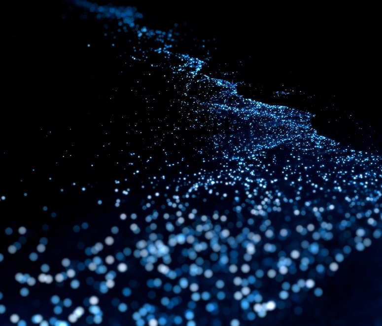 Bioluminescent plankton in the Maldives