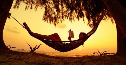 hassle-free travel person in hammock