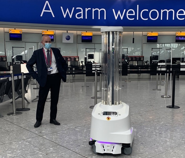 Terminal 5 cleaning robot Victoria