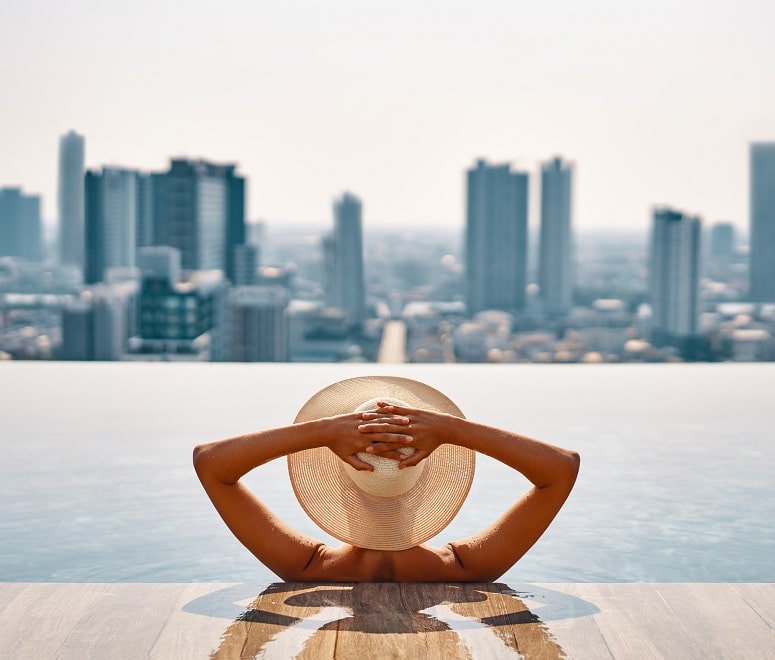 Rooftop pool