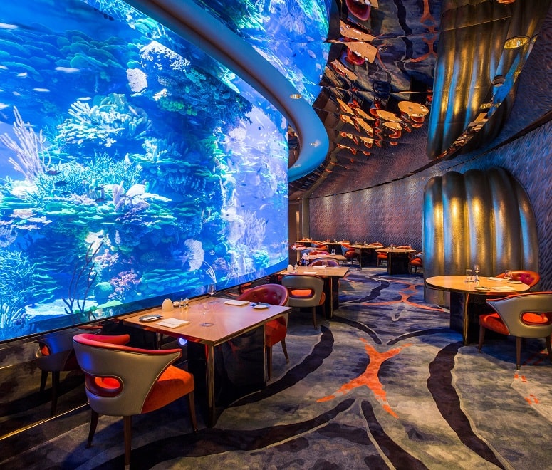 Underwater restaurant Dubai luxury holiday