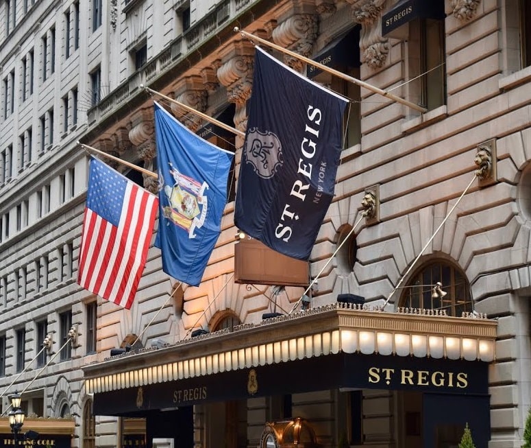 St Regis Hotel New York City