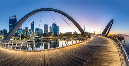 Elizabeth Quay Bridge Perth