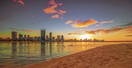 Perth at sunset