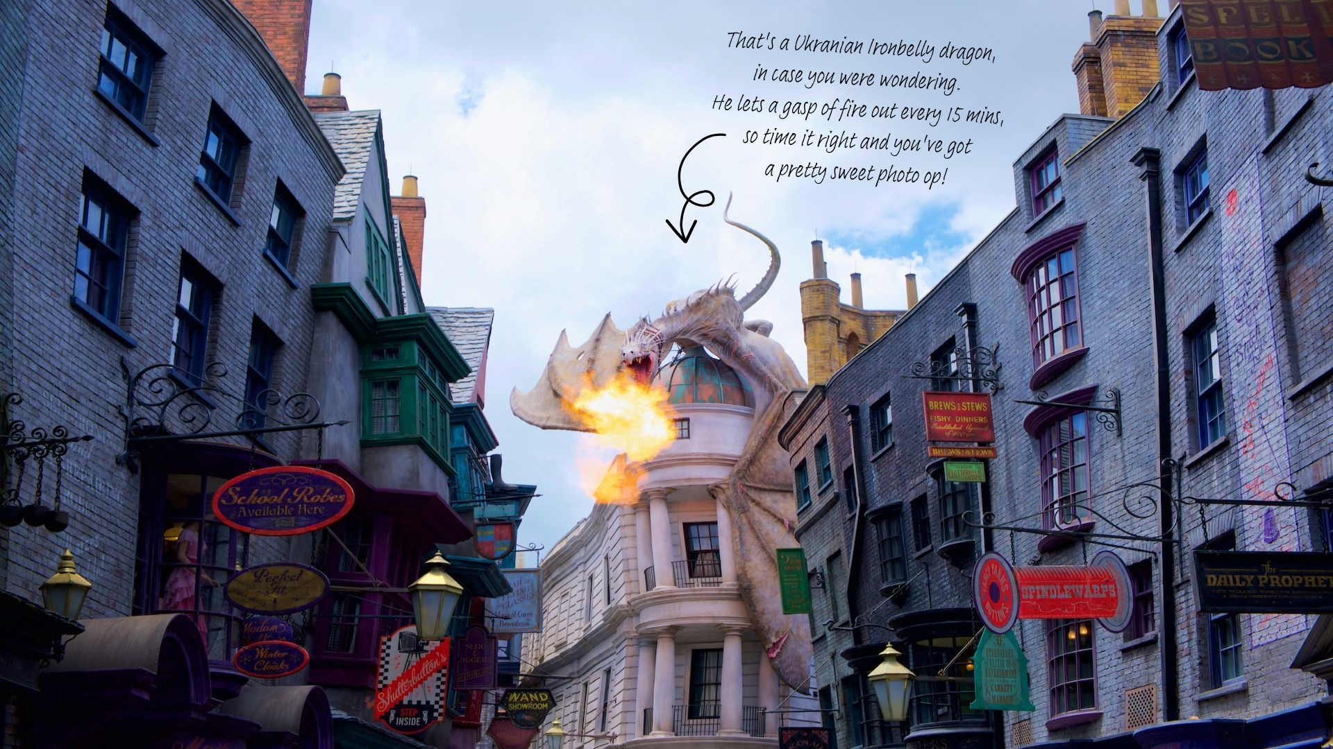 Diagon Alley at the Wizarding World of Harry Potter is one of the top 5 attractions for your Orlando getaway