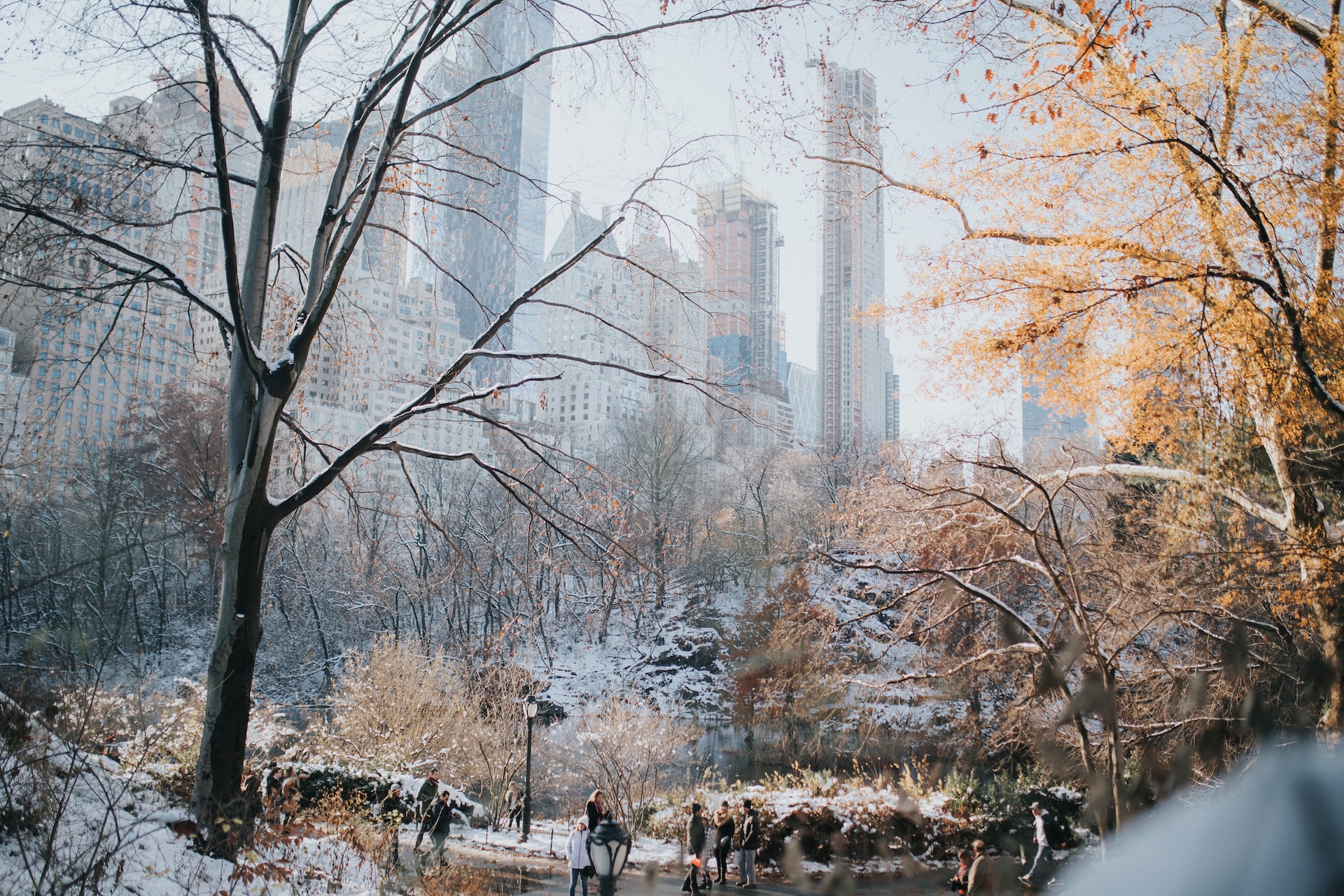 Weather, like snow in Central Park, is why NYC is a great last-minute destination.