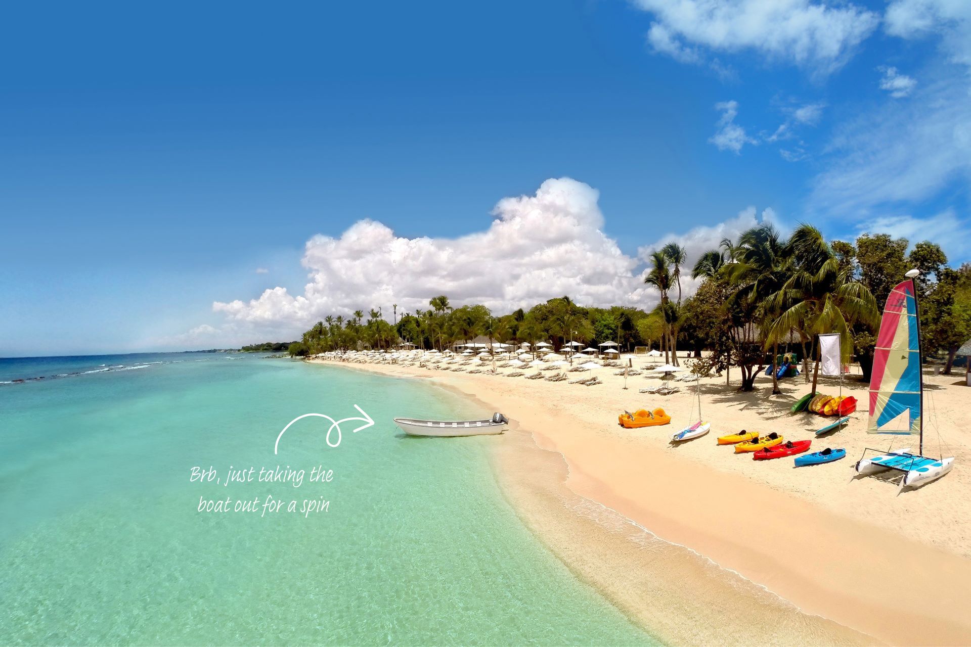 Casa de Campo's private beach, Minitas.