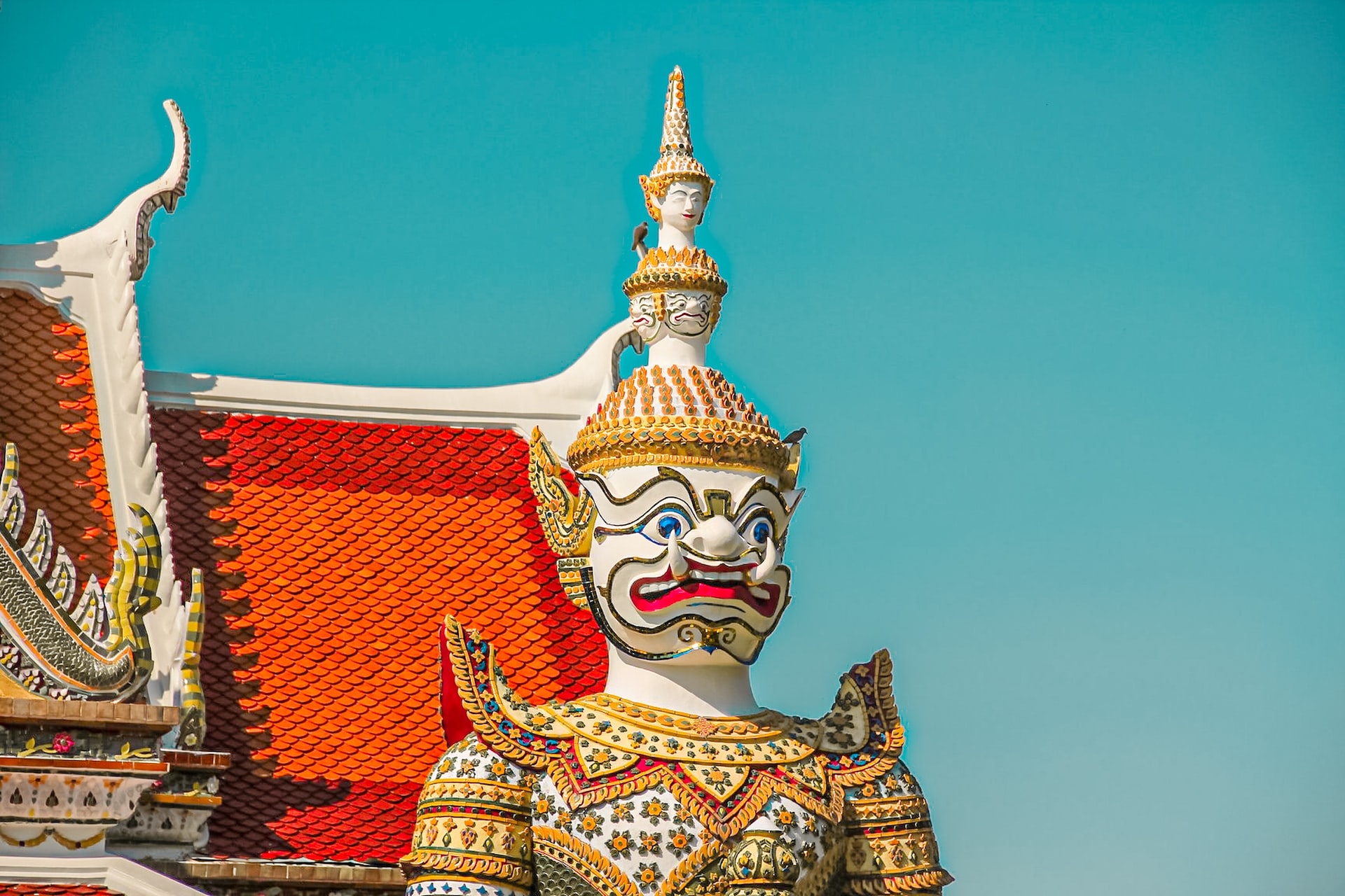 A large figure at Wat Arun temple, Bangkok.