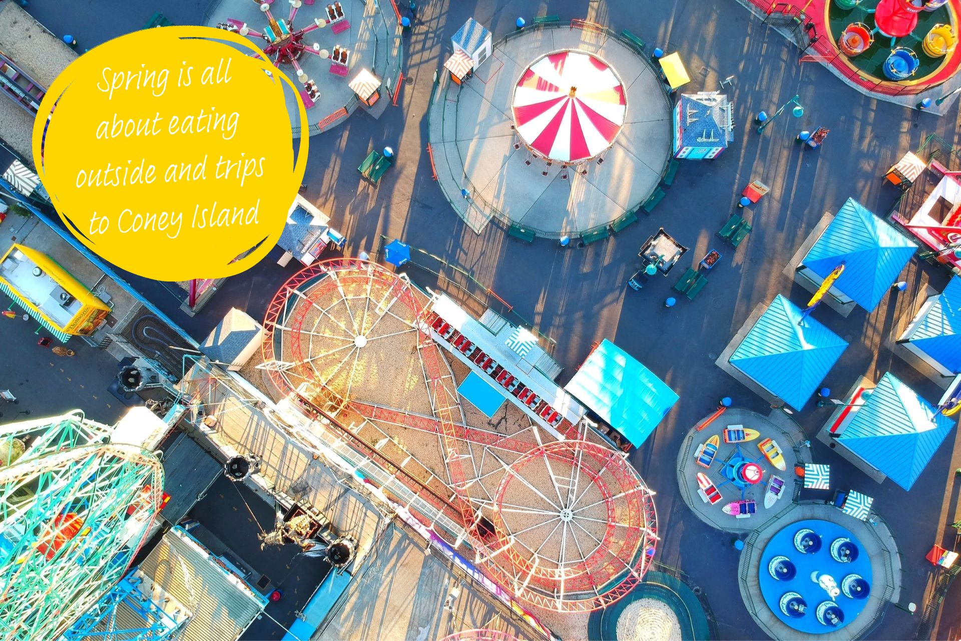 New York's Coney Island from above.