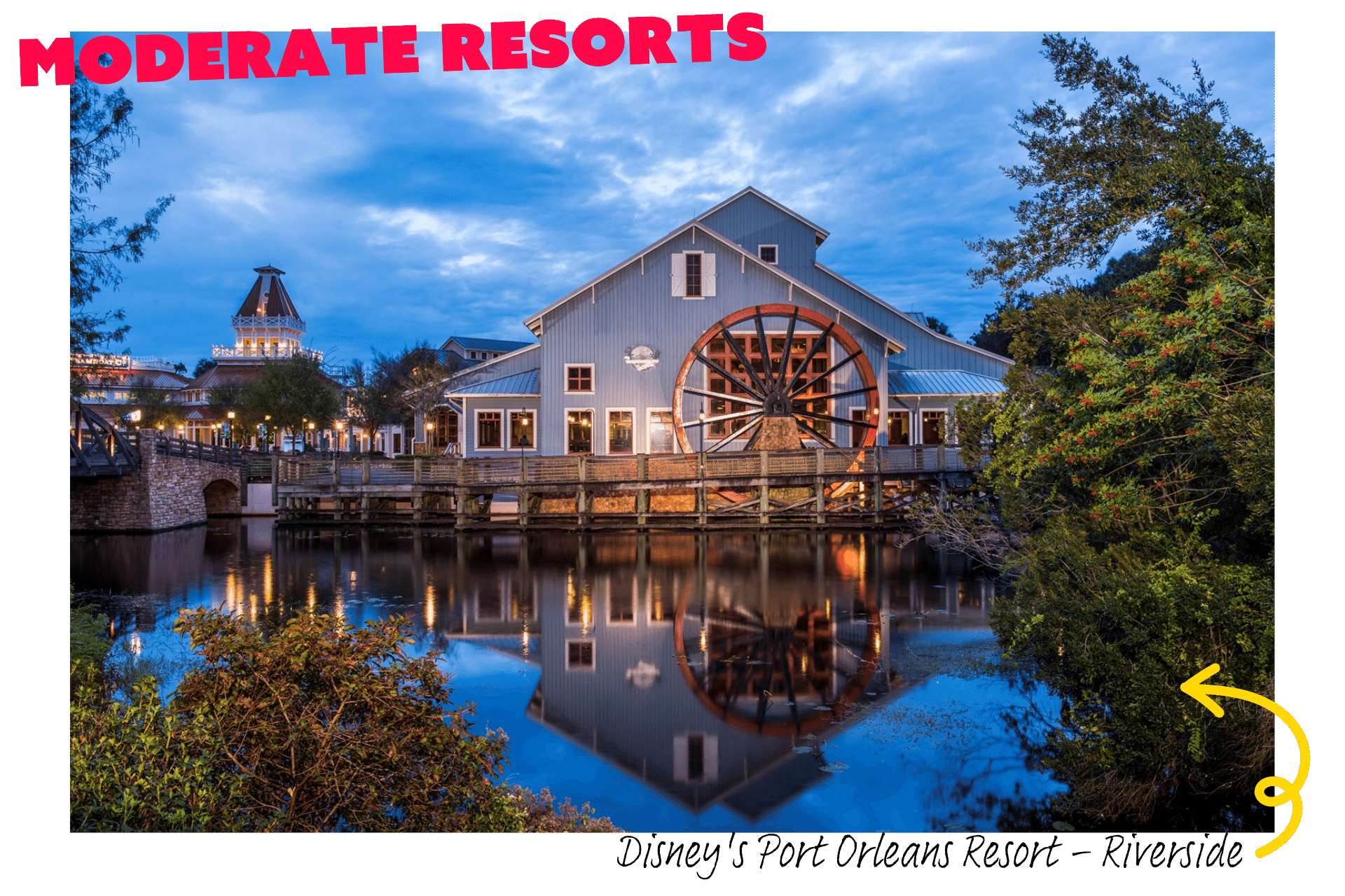 Disney's Port Orleans Resort - Riverside is one of the Moderate Disney Resorts at Walt Disney World Resort, Florida.