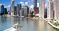 Brisbane  skyscrapers by the sea