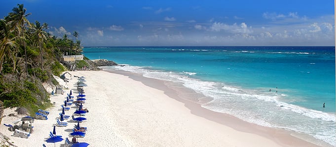 A beach in Barbados