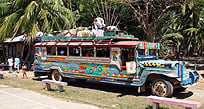 An image of a colourful old bus in Manila 