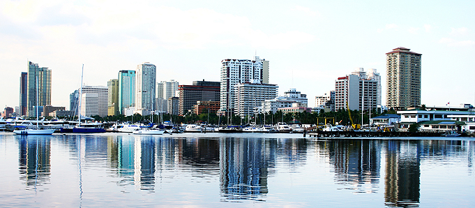 An image of a waterfront in Manila
