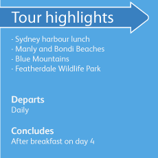 Sydney and Blue Mountain tour