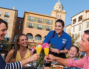 Loews Portofino Bay 06 Dining Outside