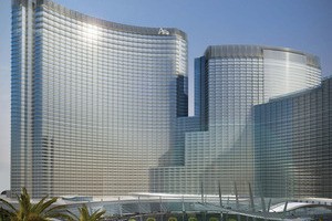 Exterior view of ARIA resort and casino