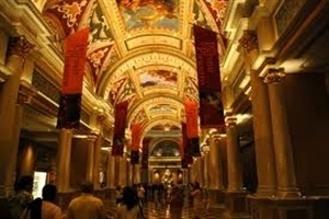 The Venetian lobby