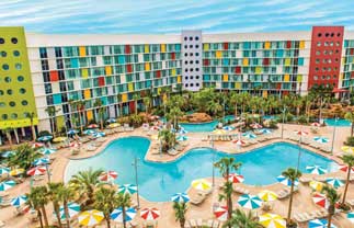 Universal's Cabana Bay Beach Resort pool area