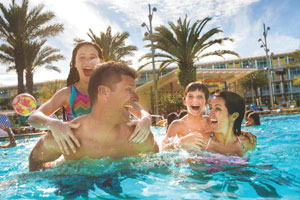 Universal's Cabana Bay pool area